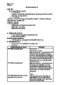 Bài giảng môn Đại số lớp 11 - Tiết: 34: Ôn tập chương II (Tiếp)