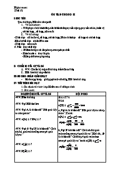 Bài giảng môn Đại số lớp 11 - Tiết: 35: Ôn tập chương II