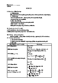 Bài giảng môn Đại số lớp 11 - Tiết: 42: Bài tập