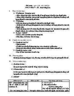 Bài giảng môn Đại số lớp 11 - Tiết 47, 48 - Bài 4: Cấp số nhân