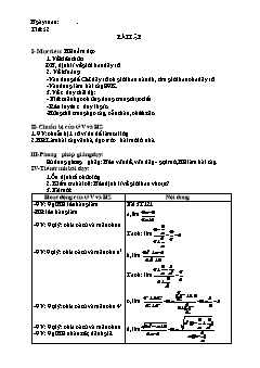 Bài giảng môn Đại số lớp 11 - Tiết: 52: Bài tập