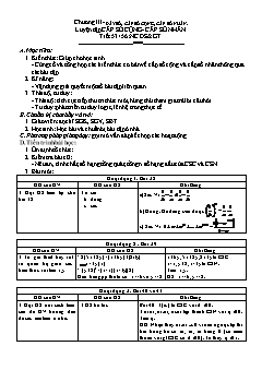 Bài giảng môn Đại số lớp 11 - Tiết 53, 56: Luyện tập cấp số cộng- Cấp số nhân