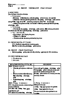 Bài giảng môn Đại số lớp 11 - Tiết: 6 - Bài 2: Phương trình lượng giác cơ bản