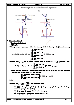 Bài giảng môn Đại số lớp 12 - Bài 4: Tiệm cận và Điểm uốn của đồ thị hàm số