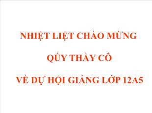 Bài giảng môn Đại số lớp 12 - Tiết 10 - Bài 4: Đường tiệm cận