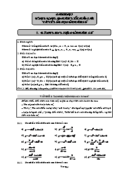 Bài giảng môn Đại số lớp 12 - Tính đơn điệu của hàm số (Tiết 1)