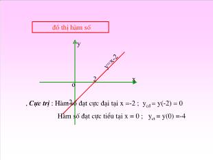 Bài giảng môn Giải tích lớp 12 - Hàm số y = ax3 +bx2 + cx+ d