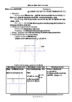 Bài giảng môn Giải tích lớp 12 - Tiết thứ 16 - Bài 5: Khảo sát sự biến thiên và vẽ đồ thị hàm số (tiết 5)