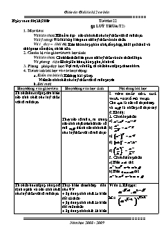 Bài giảng môn Giải tích lớp 12 - Tiết thứ 22 - Bài 1: Luỹ thừa (tiết 2)