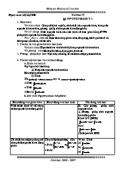 Bài giảng môn Giải tích lớp 12 - Tiết thứ 39 - Bài 1: Nguyên hàm (tiết 3)