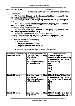 Bài giảng môn Giải tích lớp 12 - Tiết thứ 56: Ôn tập chương III (tiết 3: Ứng dụng hình học)