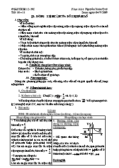 Bài giảng môn Hình học 12 - Tiết 10, 11: Đường tiệm cận của đồ thị hàm số