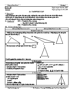 Bài giảng môn Hình học lớp 7 - Tuần 21 - Tiết 35 - Bài 6:  Tam giác cân (Tiếp)