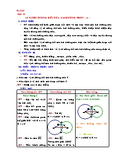 Bài giảng môn Hình học lớp 9 - Tuần 17 - Tiết 33 - Bài 8: Vị trí tương đối của hai đường tròn