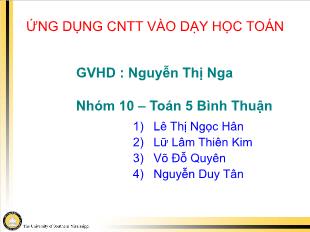 Bài giảng môn Hình khối 11 Bài 5: Phép quay