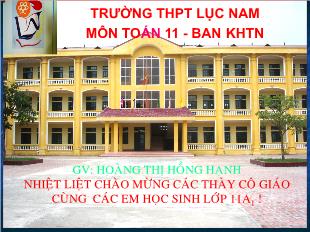 Bài giảng môn Toán học lớp 11 - Tiết 32 :  Vec tơ trong không gian