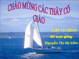 Bài giảng môn Toán học lớp 11 - Ứng dụng tích phân tính thể tích vật thể