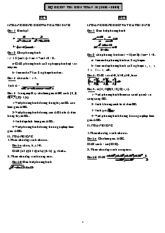 Bộ đề ôn thi học ki II môn Toán 10 (2008 - 2009)