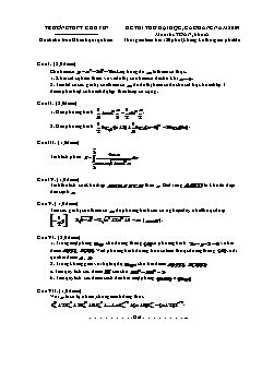 Đề 1 thi thử đại học, cao đẳng năm 2009 môn thi: toán, khối a thời gian làm bài 180 phút, không kể thời gian phát đề
