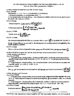 Đề thi khảo sát chất lượng ôn thi đại học khối A - B – D môn thi: Toán