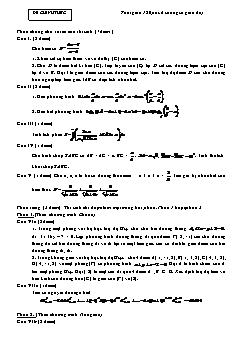 Đề thi thử đại học môn: Toán học