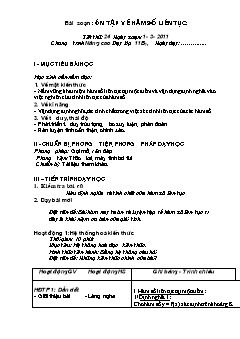 Giáo án bám sát 11 nâng cao - Học kì II - Tiết 24: Ôn tập về hàm số liên tục