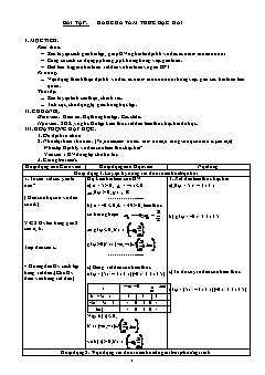 Giáo án Đại số 10: Bài tập dấu của tam thức bậc hai