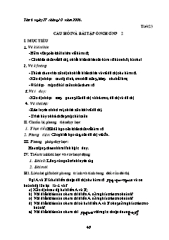 Giáo án Đại số 10 (nâng cao) - Trường THPT Hậu Lộc 1 - Câu hỏi và bài tập ôn chương 2