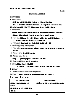 Giáo án Đại số 10 (nâng cao) - Trường THPT Hậu Lộc 1 - Tiết 18: Hàm số bậc nhất