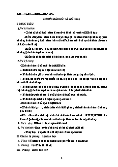 Giáo án Đại số 10 (nâng cao) - Trường THPT Phan Đình Phùng - Hàm số và đồ thị