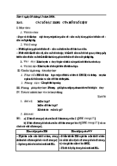 Giáo án Đại số 10 (nâng cao) - Trường THPT Phan Đình Phùng - Tiết 79, 80: Các số đặc trưng của mẫu số liệu