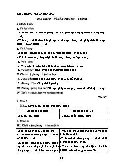 Giáo án Đại số 10 (nâng cao) - Trường THPT Phan Đình Phùng - Tiết 47: Đại cương về bất phương trình