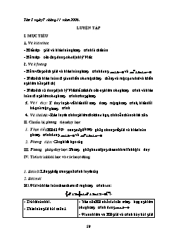 Giáo án Đại số 10 (nâng cao) - Trường THPT Phan Đình Phùng - Tiết 29: Luyện tập