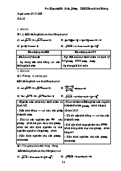 Giáo án Đại số 10 (nâng cao) - Trường THPT Phan Đình Phùng - Tiết 25: Ôn tập