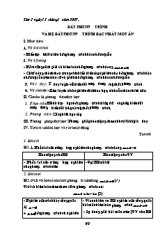 Giáo án Đại số 10 (nâng cao) - Trường THPT Phan Đình Phùng - Tiết 47, 48: Bất phương trình và hệ bất phương trình bậc nhất một ẩn