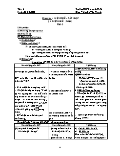 Giáo án Đại số 10 - Tiết 2: Mệnh đề