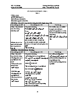 Giáo án Đại số 10 - Tiết 77: Ôn tập chương IV