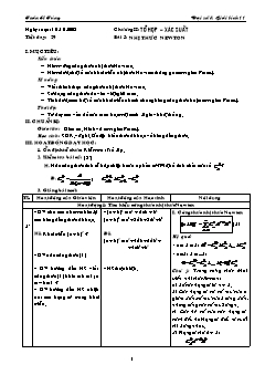 Giáo án Đại số & Giải tích 11 tiết 29: Nhị thức Newton