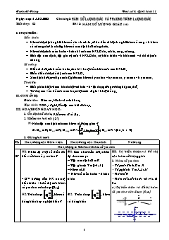 Giáo án Đại số & Giải tích 11 tiết 3: Hàm số lượng giác (tt)