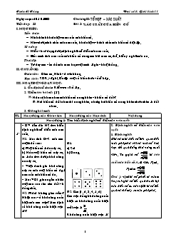 Giáo án Đại số & Giải tích 11 tiết 33: Xác suất của biến cố