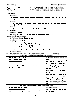 Giáo án Đại số & Giải tích 11 tiết 37: Phương pháp qui nạp toán học