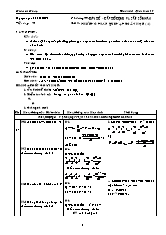 Giáo án Đại số & Giải tích 11 tiết 38: Phương pháp qui nạp toán học (tt)