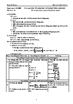 Giáo án Đại số & Giải tích 11 tiết 6: Bài tập hàm số lượng giác