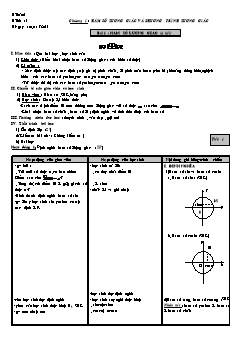 Giáo án Đại số giải tích lớp 11 tiết 1 đến 5: Hàm số lượng giác