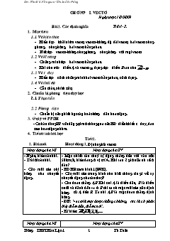 Giáo án Hình 10 nâng cao - Đoàn Chí Pương