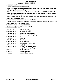 Giáo án Hình 6 - Chương I: Đoạn thẳng