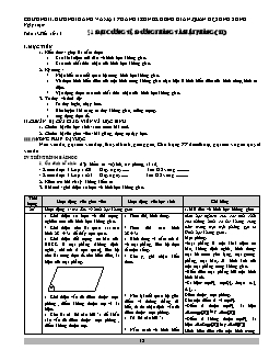 Giáo án Hình học 11 nâng cao - Chương II: Đường thẳng và mặt phẳng trong không gian.quan hệ song song