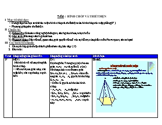 Giáo án Hình học 11 Tiết 5: Hình chóp và thiết diện