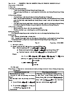 Giáo án Hình học 12 chuẩn tiết 34, 35: Phương trình đường thẳng trong không gian