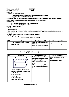 Giáo án Hình học lớp 10 - Tiết 31: Bài tập